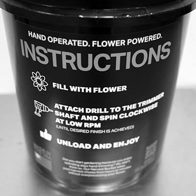 Harvest Bucket bud trimmers instructions 